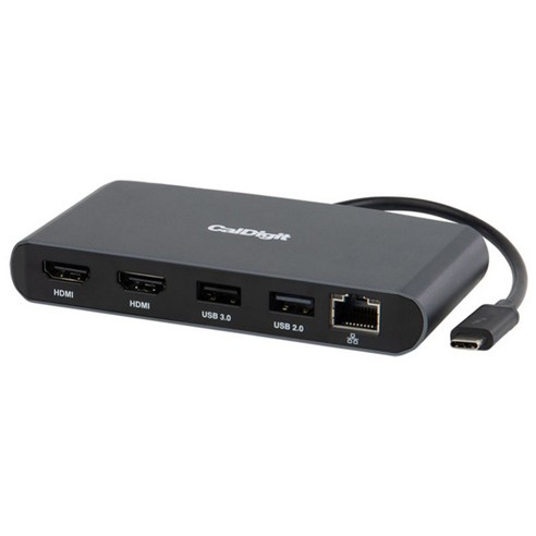 칼디짓 CalDigit Mini Dock 듀얼 HDMI 썬더볼트3 맥북허브 노트북 미니독, 1개