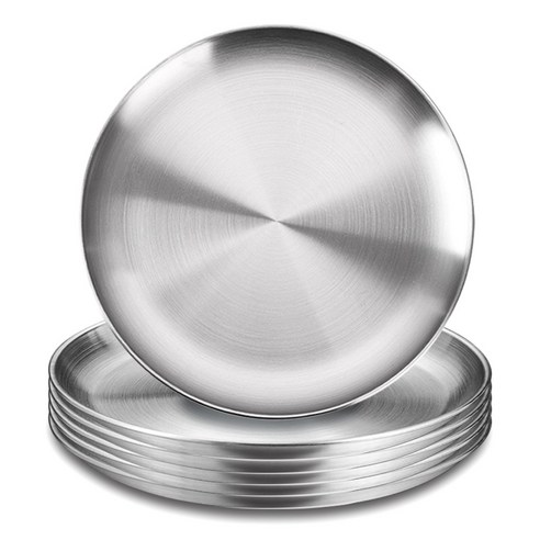 BUZOO 무광 스텐레스 접시로 식탁에 모던함을 더하세요.