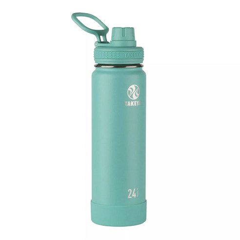 타케야 액티브 더블 월 워터 휴대용보틀, Teal, 709.8ml
