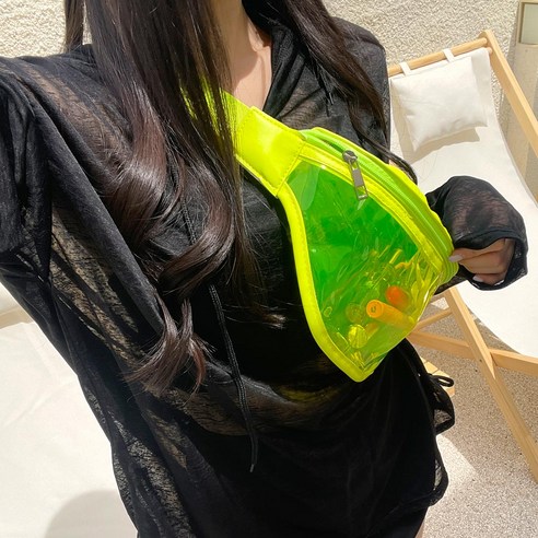 컨셉 투명 pvc 백(비치가방)