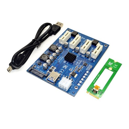 1 ~ 4 PCI-Express 슬롯 1X ~ 16X USB3.0 광업 특수 라이저 카드 PCIe Extender