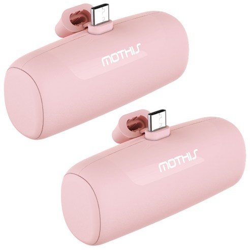 리큐엠 20W 고속충전 LCD 잔량표시 미니 보조배터리 10000mAh 멀티단자, QP1000C, 블랙 무선충전보조배터리 9 1+1 모디스 C타입 8핀 5000mAh 일체형 미니 포켓 도킹형 무선 휴대용 보조배터리, 갤럭시 C타입 핑크(1+1)