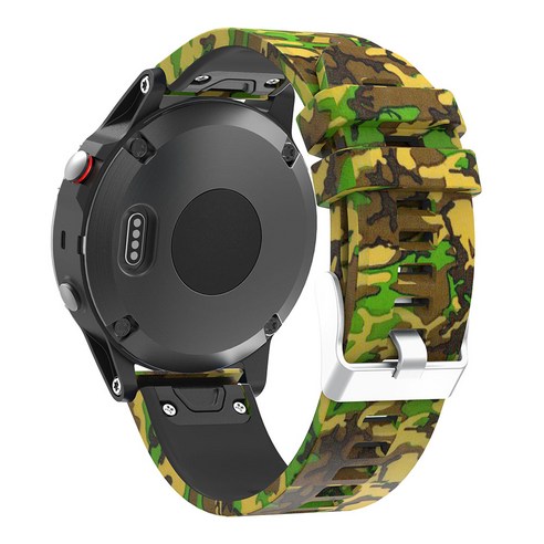 Garmin Approach S62 S60 MARQ Athlete Aviator 스트랩 가민 QUICKFIT 22mm 위장 고무 퀵 릴리스 손목 시계줄, #7, Quick Fit 22mm