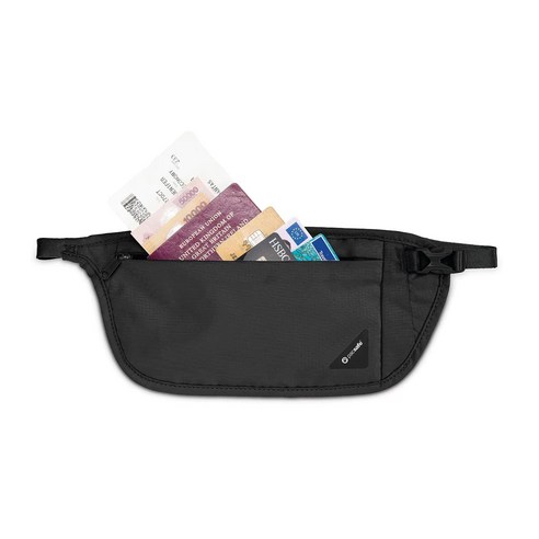 여행의 안전을 지켜주는 든든한 동반자, 팩세이프 도난방지 복대 허리지갑 커버세이프 V100 팩세이프