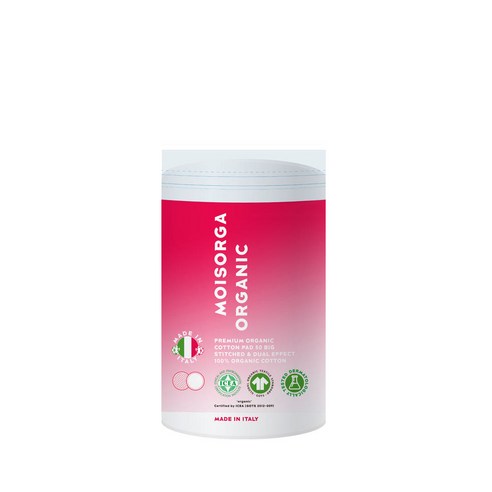 모이스올가 프리미엄 유기농 화장솜, 50개입, 4개