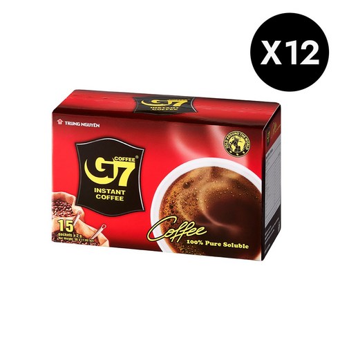 (수출용) 베트남 G7 블랙 인스턴트커피 15T, 2g, 30개입, 1개