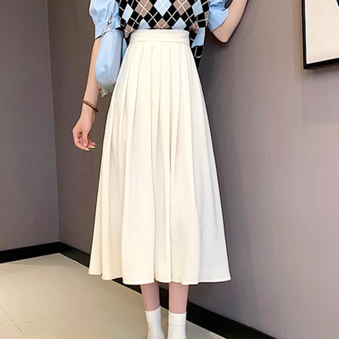 루나걸 플로얼 A라인 스커트 여름롱스커트 15 메이킹유 롱스커트 롱 주름치마 데일리룩 여친룩 꾸안꾸 9241레즐리스커트