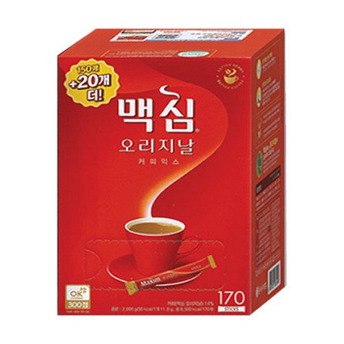 맥심 오리지날 커피믹스, 11.8g, 170개입, 5개