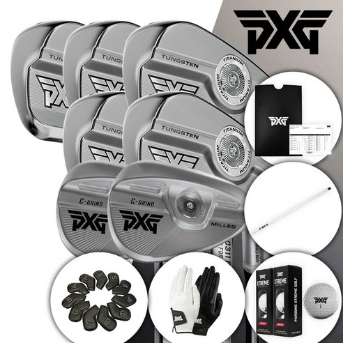 PXG 아이언 웨지 세트 GEN7 0311P XP 크롬(6-W) 52도 56도 슈가대디3 젠7, GEN7 0311P (5-W), 56도/60도, 경량스틸 N.S PRO 모듀스 105S