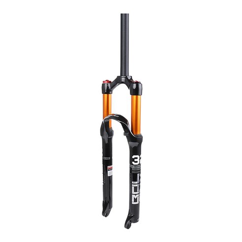YSSHOP 자전거 서스펜션 포크 Treadless 28.6mm 프론트 포크 댐퍼, 알루미늄 합금, 스트레이트 27.5 인치
