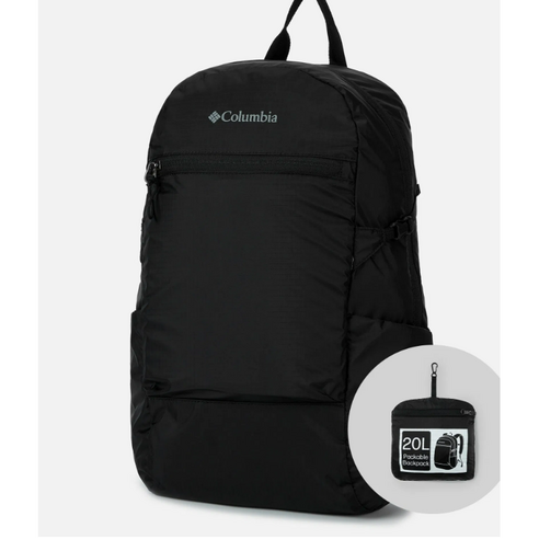 컬럼비아 공용 본레 포레스트 20L 초경량 패커블 백팩 C65YU0369010 블랙색상, 블랙(010), 블랙