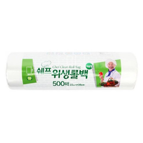 쉐프 위생롤백(소) 25x35 500매-10개 업소용 일회용, 위생롤백:위생롤백, 위생롤백:위생롤백