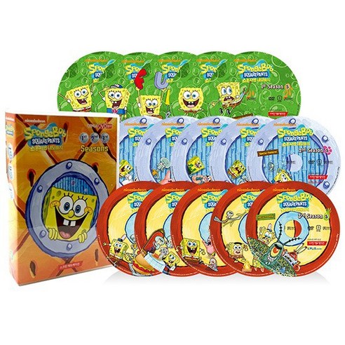 DVD 스폰지밥 시즌 1~3집 15종 A세트 SPONGEBOB SQUAREPANTS, 없음