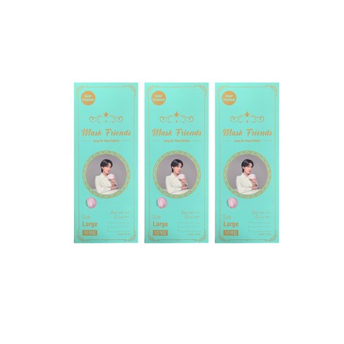 장도연 마스크 프렌즈 프리미엄 3D (대형 중형 소형) 30매입, 3개, 핑크, 10개입