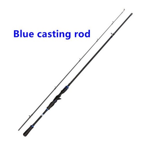 팀쏘가리 파워 스피닝 낚싯대 카본/글래스 스틸 루어 Wt 1.65M 1.8M M 캐스팅 8-16 lB, [04] blue casting rod