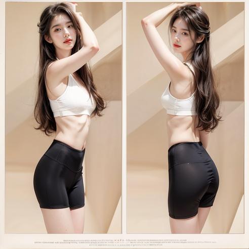 버그슬러그 여성 심리스 속바지 3부 여자 보정 속바지 2p