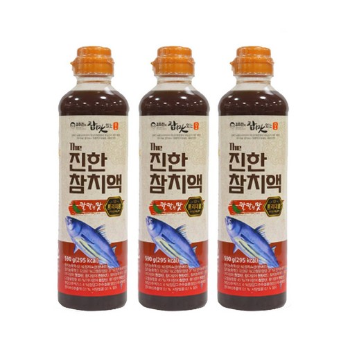 김하진의 참 맛있는 맛 The 진한 참치액 칼칼한맛, 3개, 590g