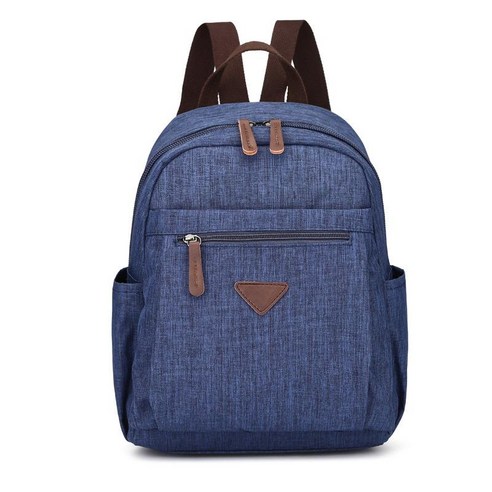 Z.L.D. New Ladies Waterproof Canvas Backpack Youth Student Bag Men''S Short-Distance Travel Backpack, Blue