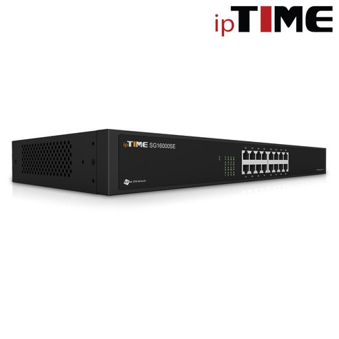 윈지커머스_ipTIME SG16000SE 16포트 기가비트 스위칭허브 Realtek Chipset 탑재 인터넷 가허브 데스크 사무실_WINZI_CMMC, 윈지커머스_단일옵션