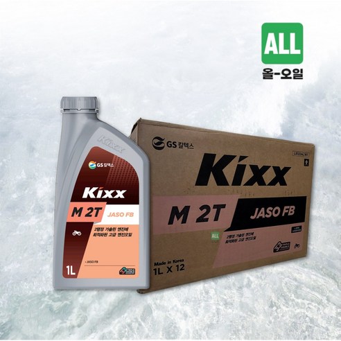 킥스 318158 2행정 엔진오일 1L M 2T, 1개, KIXX M 2T