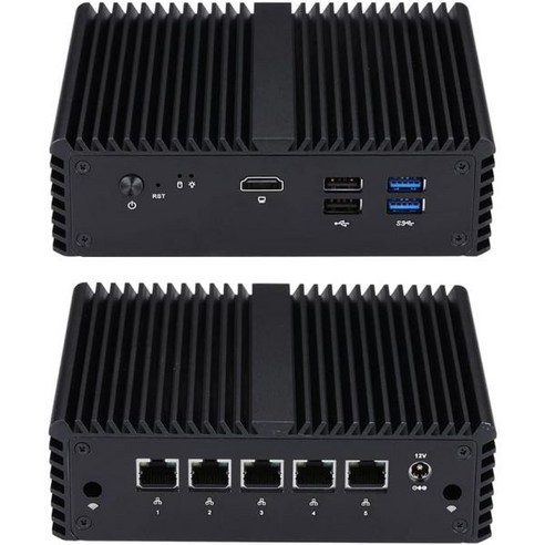 Qotom J4105 쿼드코어 5X 인텔 I225 V 2.5G LAN 8GB RAM 128GB SSD WiFi Mini PC Q730G5 라우터 방화벽, 16G RAM 128G SSD WIFI