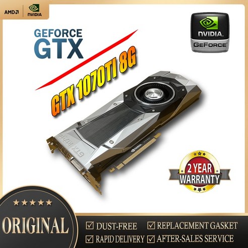 지포스 엔비디아 파운더스 에디션 그래픽 카드 GTX1070TI 8G 256 비트 싱글 팬 타이탄 GPU 사용, 01 GTX1070TI 8G