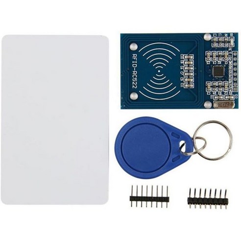 HiLetgo하이레고 RFID 키트 미파레 RC522 RFIC 카드 센서 모듈 S50 블랭크 아두이노 라즈베리 파이용 키링, 1개