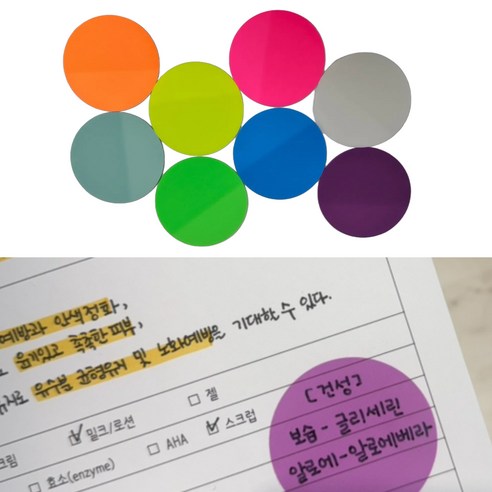 에브리체 깔끔한 독서 메모 플래그 스티커, 8개
