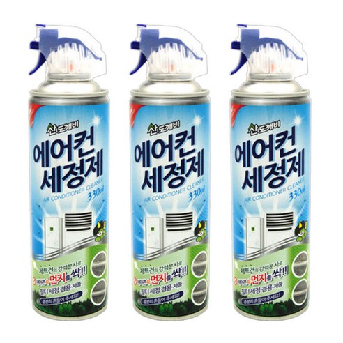 산도깨비 에어컨 세정제, 330ml, 3개