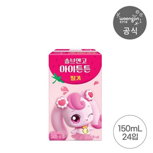 캐치티니핑 솔브앤고 아이튼튼 딸기 150ml 24팩