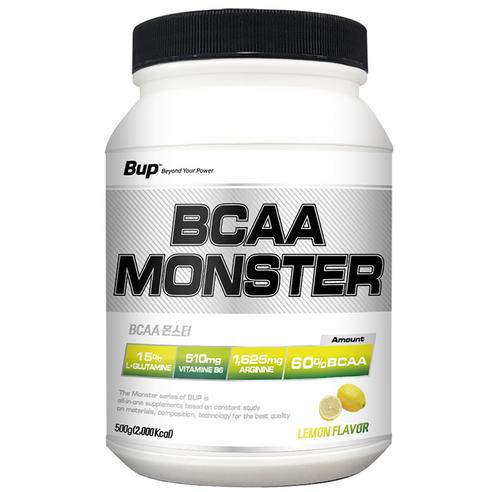 BUP BCAA 몬스터 레몬 맛 아미노산 헬스 보충제, 17개 헬스보충식품