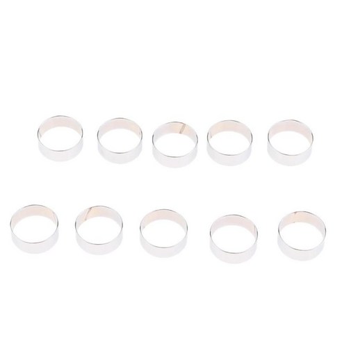 10Pcs 세련된 스테인레스 스틸 와인딩 체크 실버 낚싯대 건물 수리 DIY 공예 구성 요소, {"사이즈":"14.5mm"}, {"수건소재":"스테인레스 스틸"}