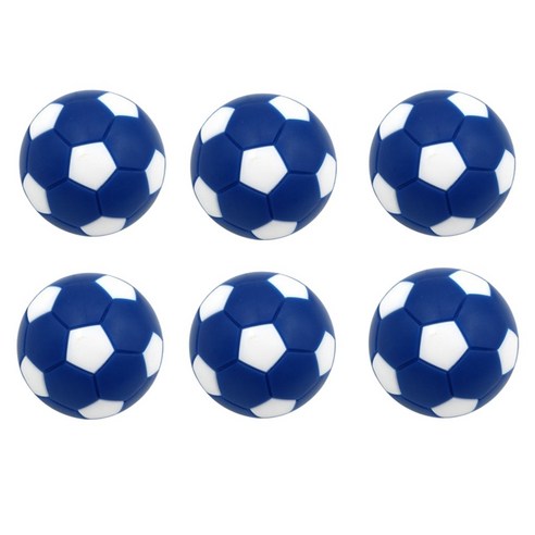 ZLD 6pcs 32mm 테이블 축구 축구 축구 공 fussball 교체 녹색, 푸른