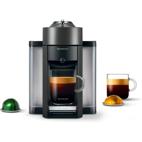 네스프레소커피머신 Nespresso 네스프레소 베르투오 커피와 에스프레소 머신 by DeLonghi, Machine Only Nespresso, Graphite Metal