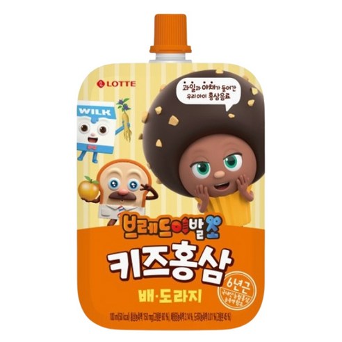 브레드이발소홍삼 어린이홍삼 배도라지 100ml 10입 3박스