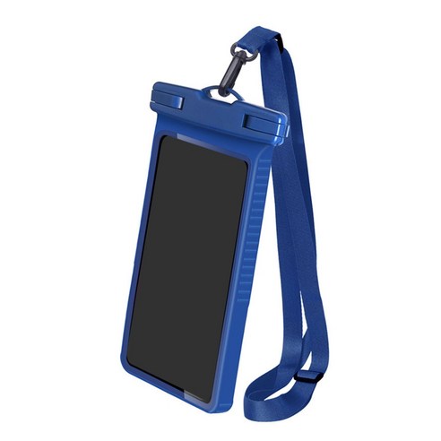 방수 전화 파우치 대용량 IPX8 휴대폰 드라이 백 방수 백 케이스, 진한 파란색