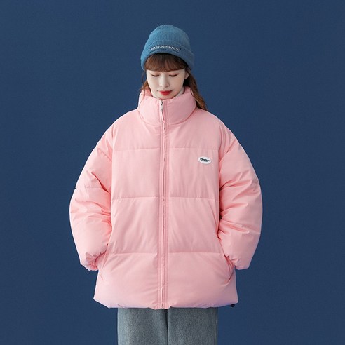 【DF】리얼 샷 코튼 패딩 자켓 새로운 여성 유행 한국어 스타일 느슨한 짧은 자켓 세련된 코트 코튼 패딩 코트