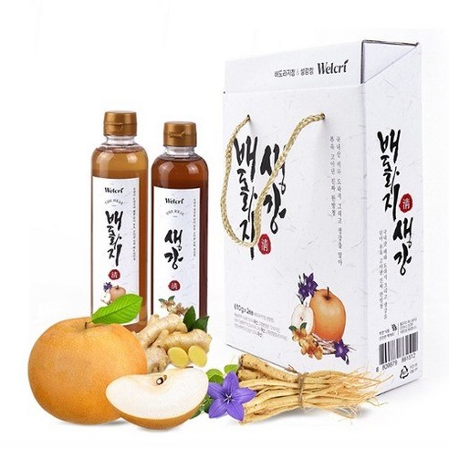 배도라지청 생강청 610ml 2p세트 명절선물세트