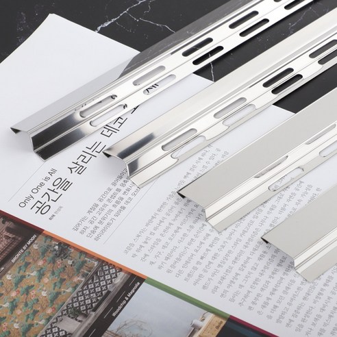 스텐 경사 몰딩 실버 폴리싱 8 10 12 15mm 타일 재료 분리대 2.4M 코너비드, 1개