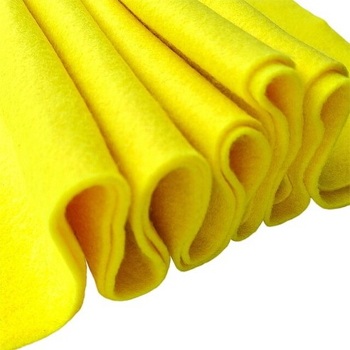 양모펠트 인형키링만들기 양모키링 공예 펠트 패브릭 시트 컬러 마당 예술 및 DIY 프로젝트용 부드럽고 유연한 두께 90x90cm 1.4mm, [01] 1 yard, [09] Yellow