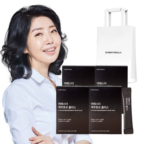 에스더포뮬러 여에스더 맥주효모 플러스 (+본사 정품 쇼핑백), 42g, 4개