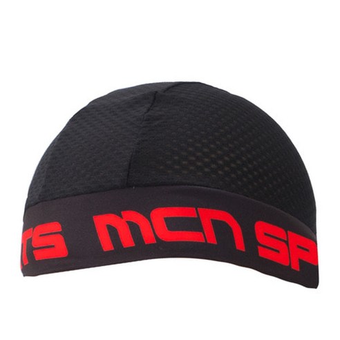 MCN 스컬캡 SKULL CAP K-MESH, 블랙 + 레드, 1개