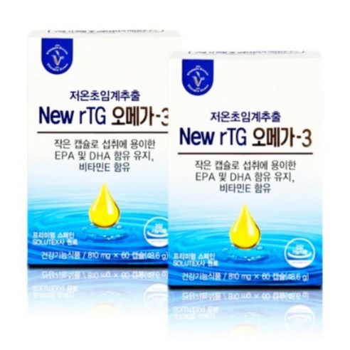 비타민하우스 new rtg오메가3 840mg x 60캡슐, 3개, 60정