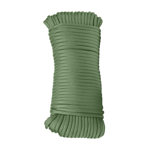 50 m 야외 등반 안전 로프 4mm 유연한 9 코어 생존 강도 paracord 안전 로프 코드 하이킹 나무 벽 등반 기어, 육군 녹색