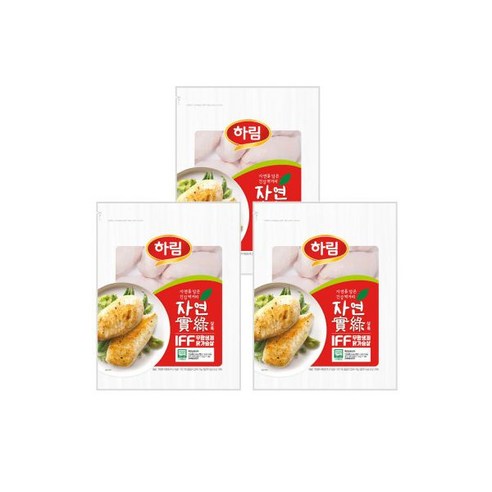 하림 IFF 냉동 무항생제 닭가슴살 1kg x 3봉, 3개