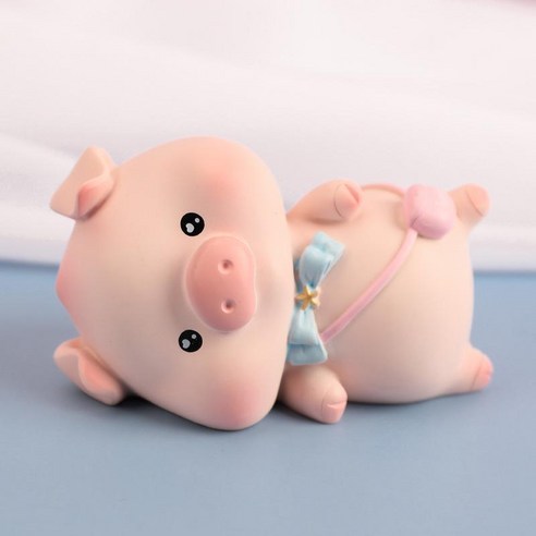 복숭아 돼지 수지 공예품 장식품, 복숭아 돼지 큰 사이즈 B-누워 누워 돼지