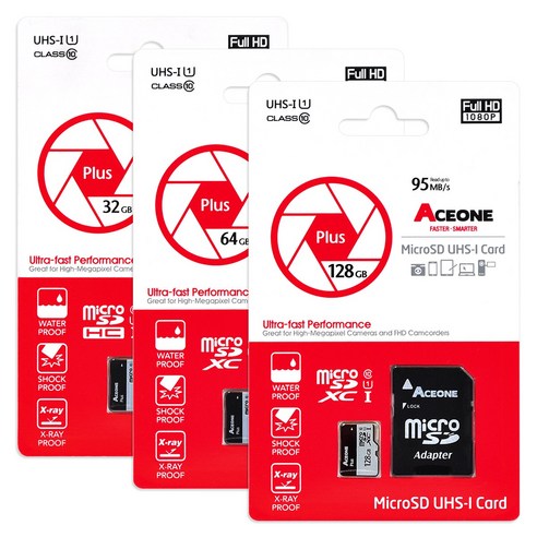 에이스원 마이크로SD 메모리카드 TLC 액션캠 캠코더 전용, 32G