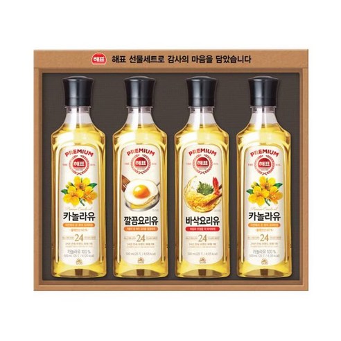 사조 해표 고급유7호 선물세트 X 1개(쇼핑백포함), 사조해표 고급유7호X1세트, 1세트