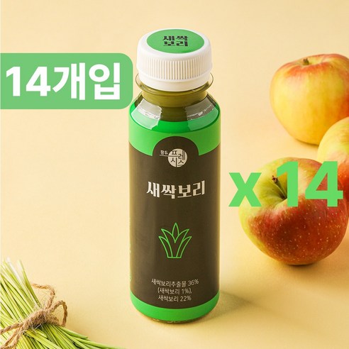 팜듀프레시스 리얼한 새싹보리 착즙 주스 120ml 14개입 참선진녹즙, 14개