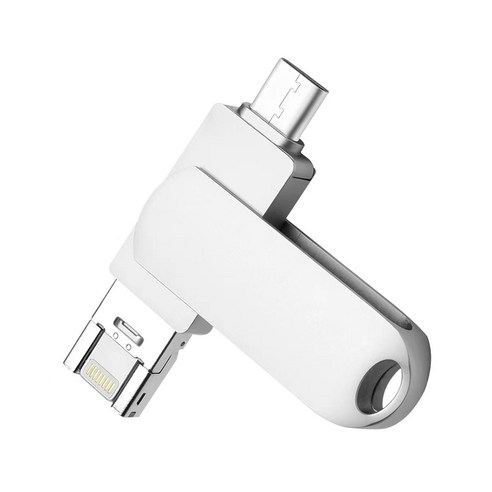 4 IN1 핸드폰 OTG 아이폰 USB 3.0 데이터 전송 일체형 회전 외장메모리, 512GB
